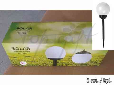 LAMPKA SOLAR 1 LED PLASTIK 2SZT/KPL
